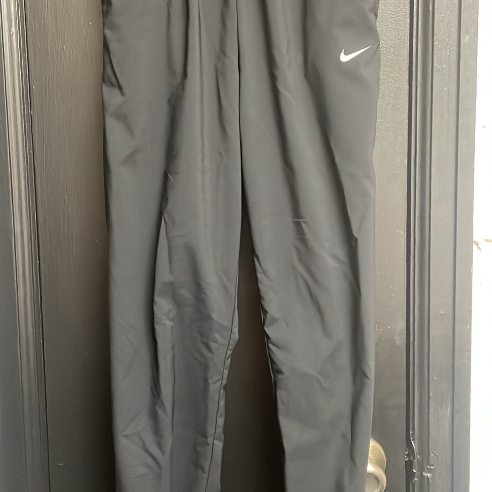 Nike Men's Black Joggers with White Logo